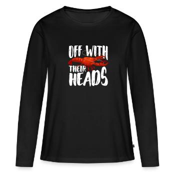 Languste - Frauen Premium Bio Langarmshirt - Schwarz - Vorne - Julia (174cm)