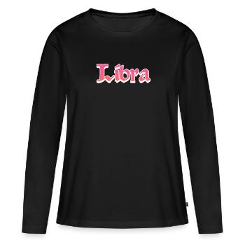 Balance - T-shirt manches longues Premium bio Femme - noir - Devant - Julia (174cm)