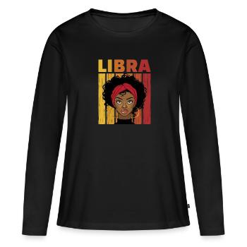 Balance - T-shirt manches longues Premium bio Femme - noir - Devant - Julia (174cm)
