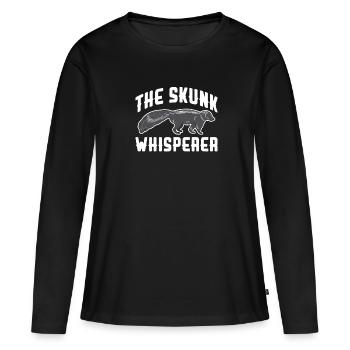 Stinktier - Frauen Premium Bio Langarmshirt - Schwarz - Vorne - Julia (174cm)
