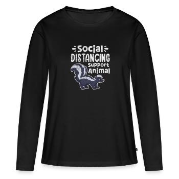 Skunk Stinker Stinker Skunk Gift - Women's Premium Organic Long Sleeve Shirt - black - Front - Julia (174cm)