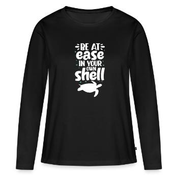 Tortue Tortue Sea Créatures marines Cadeau - T-shirt manches longues Premium bio Femme - noir - Devant - Julia (174cm)