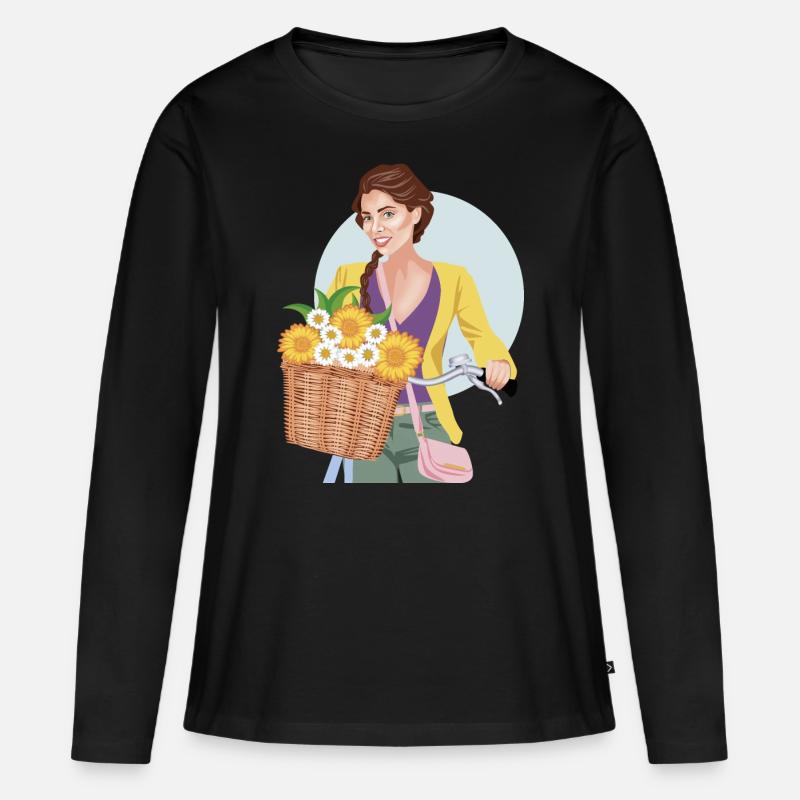 Reneklode - Frauen Premium Bio Langarmshirt - Schwarz