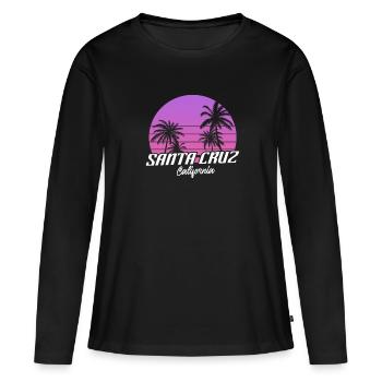Santa Cruz - T-shirt manches longues Premium bio Femme - noir - Devant - Julia (174cm)