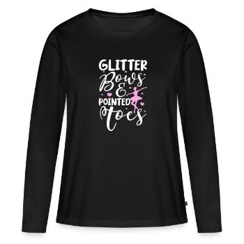 Ballett Ballerina Ballet-Tänzerin Tanzen Geschenk - Frauen Premium Bio Langarmshirt - Schwarz - Vorne - Julia (174cm)