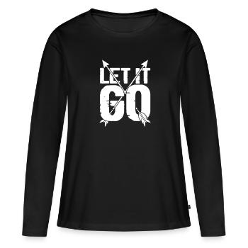 Archerie - T-shirt manches longues Premium bio Femme - noir - Devant - Julia (174cm)