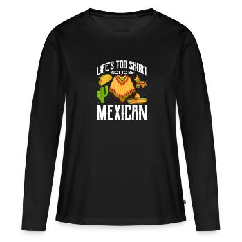 Cadeau de la nation mexicaine mexicaine - T-shirt manches longues Premium bio Femme - noir - Devant - Julia (174cm)