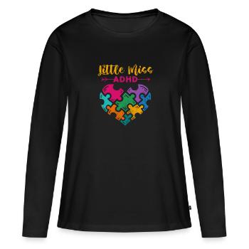 ADHD - Women's Premium Organic Long Sleeve Shirt - black - Front - Julia (174cm)