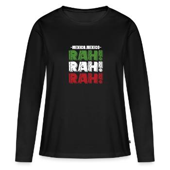 Cadeau de la nation mexicaine mexicaine - T-shirt manches longues Premium bio Femme - noir - Devant - Julia (174cm)