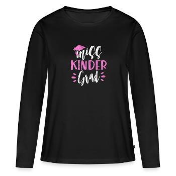 Kindergarten - Frauen Premium Bio Langarmshirt - Schwarz - Vorne - Julia (174cm)
