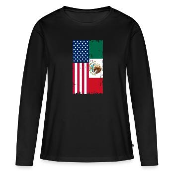 Cadeau de la nation mexicaine mexicaine - T-shirt manches longues Premium bio Femme - noir - Devant - Julia (174cm)