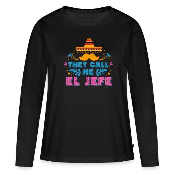 Cadeau de la nation mexicaine mexicaine - T-shirt manches longues Premium bio Femme - noir - Devant - Julia (174cm)
