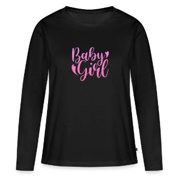 Sadomaso BDSM Dominatrix SM Sado Maso Cadeau - T-shirt manches longues Premium bio Femme - noir - Devant - Julia (174cm)