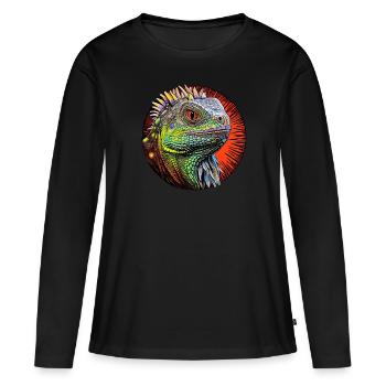 Une faune fascinante - T-shirt manches longues Premium bio Femme - noir - Devant - Julia (174cm)