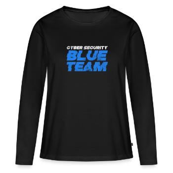 Hacker - Frauen Premium Bio Langarmshirt - Schwarz - Vorne - Julia (174cm)