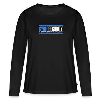 Hacker Coder Computerfreak Nerd Hacking Geschenk - Frauen Premium Bio Langarmshirt - Schwarz - Vorne - Julia (174cm)