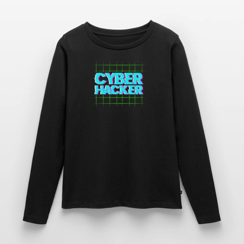 Hacker Coder Computer Hacking Gift Women's Premium Organic Long Sleeve Shirt