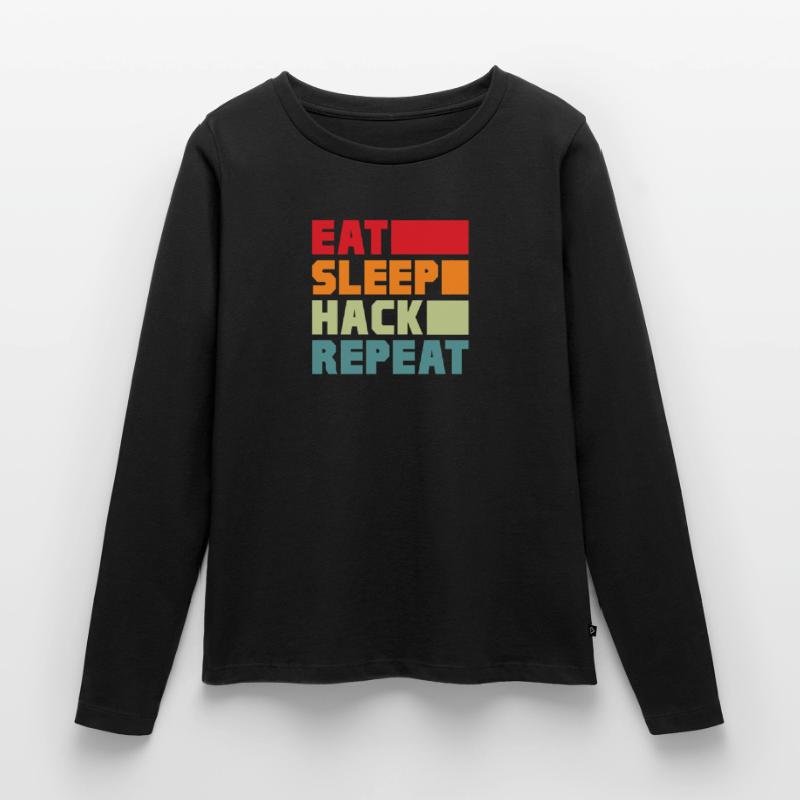 Hacker Coder Computer Hacking Gift Women's Premium Organic Long Sleeve Shirt