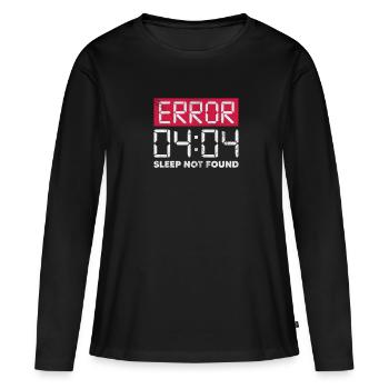 Hacker - Frauen Premium Bio Langarmshirt - Schwarz - Vorne - Julia (174cm)