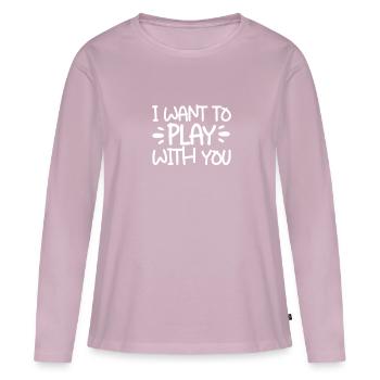 Sadomaso BDSM Dominatrix SM Sado Maso Gift - Women's Premium Organic Long Sleeve Shirt - dusky pink - Front - Julia (174cm)