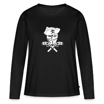 Hacker Coder Computerfreak Nerd Hacking Geschenk - Frauen Premium Bio Langarmshirt - Schwarz - Vorne - Julia (174cm)