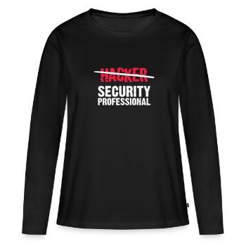Hacker Coder Computerfreak Nerd Hacking Geschenk - Frauen Premium Bio Langarmshirt - Schwarz - Vorne - Julia (174cm)