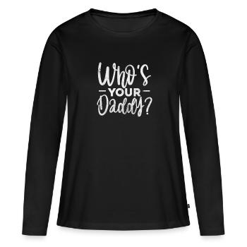 Sadomaso - T-shirt manches longues Premium bio Femme - noir - Devant - Julia (174cm)