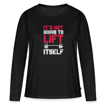 Bodybuilder - Frauen Premium Bio Langarmshirt - Schwarz - Vorne - Julia (174cm)