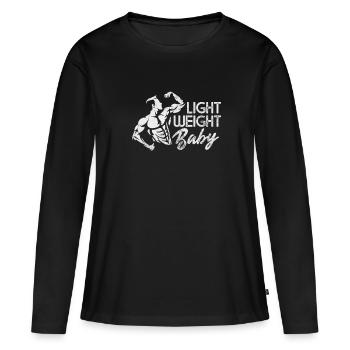 Bodybuilder - Frauen Premium Bio Langarmshirt - Schwarz - Vorne - Julia (174cm)