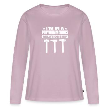 Blacksmith Schiede Anvil Cutler Gift - Women's Premium Organic Long Sleeve Shirt - dusky pink - Front - Julia (174cm)