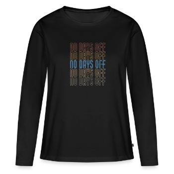 Bodybuilder - Frauen Premium Bio Langarmshirt - Schwarz - Vorne - Julia (174cm)