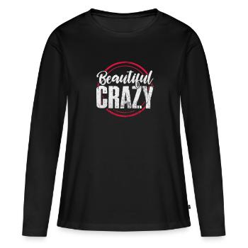 Pays - T-shirt manches longues Premium bio Femme - noir - Devant - Julia (174cm)