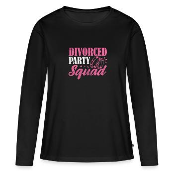 Scheidung - Frauen Premium Bio Langarmshirt - Schwarz - Vorne - Julia (174cm)