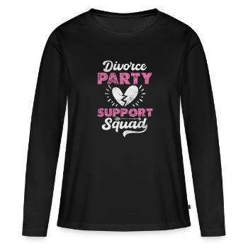 Scheidung - Frauen Premium Bio Langarmshirt - Schwarz - Vorne - Julia (174cm)