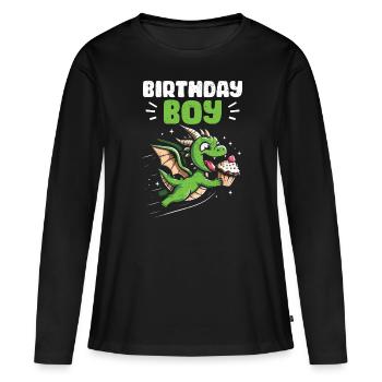 Cupcake - T-shirt manches longues Premium bio Femme - noir - Devant - Julia (174cm)