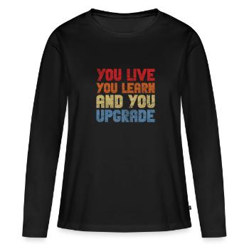 Scheidung - Frauen Premium Bio Langarmshirt - Schwarz - Vorne - Julia (174cm)