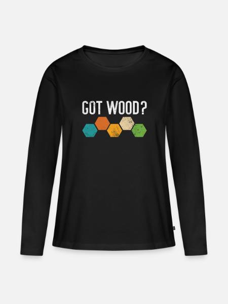 Brettspiel - Frauen Premium Bio Langarmshirt - Schwarz