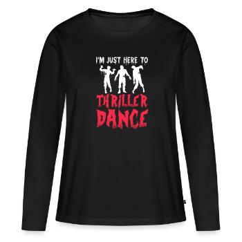 Zombie Zombie Chasseur de Zombie Apocalypse Cadeau - T-shirt manches longues Premium bio Femme - noir - Devant - Julia (174cm)