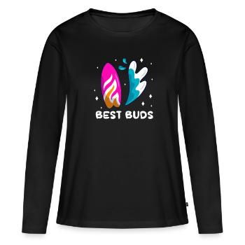 Wakeboard Wakeboarder Wakeboard Cadeau - T-shirt manches longues Premium bio Femme - noir - Devant - Julia (174cm)