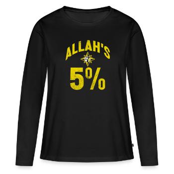 Musulman - T-shirt manches longues Premium bio Femme - noir - Devant - Julia (174cm)