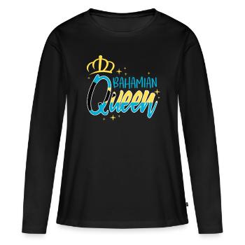 Bahamas Karibik Insel Atlantik Sommer Geschenk - Frauen Premium Bio Langarmshirt - Schwarz - Vorne - Julia (174cm)