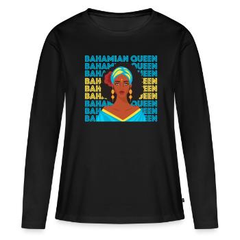 Bahamas Karibik Insel Atlantik Sommer Geschenk - Frauen Premium Bio Langarmshirt - Schwarz - Vorne - Julia (174cm)