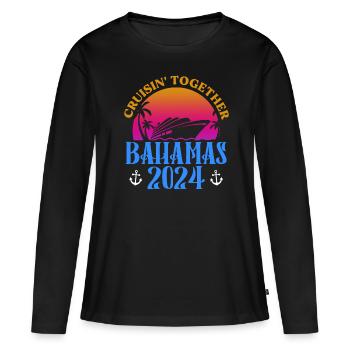 Bahamas Karibik Insel Atlantik Sommer Geschenk - Frauen Premium Bio Langarmshirt - Schwarz - Vorne - Julia (174cm)