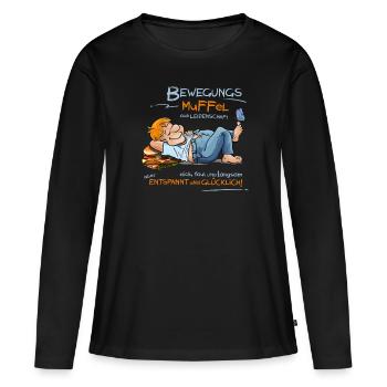 Patates de canapé - T-shirt manches longues Premium bio Femme - noir - Devant - Julia (174cm)