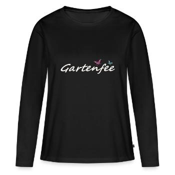 Gartenfee Süßes Motiv für Garten und Gewächshaus - Frauen Premium Bio Langarmshirt - Schwarz - Vorne - Julia (174cm)