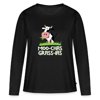 Merci beaucoup - Jeu de mots espagnol - T-shirt manches longues Premium bio Femme - noir - Devant - Julia (174cm)