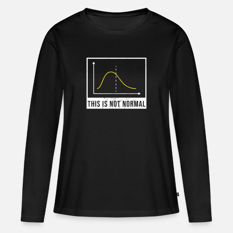 Science March Math Not Normal Statistics Resist - Women's Premium Organic Long Sleeve Shirt - black