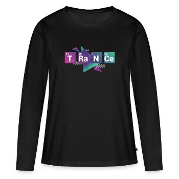 Trance Techno & Edm Tee - Women's Premium Organic Long Sleeve Shirt - black - Front - Julia (174cm)