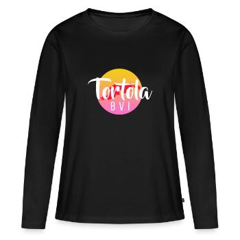Tortola Bvi Vacation Paradise Travel Vacances - T-shirt manches longues Premium bio Femme - noir - Devant - Julia (174cm)