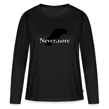 Nevermore The Raven Edgar Allen Poe - Women's Premium Organic Long Sleeve Shirt - black - Front - Julia (174cm)